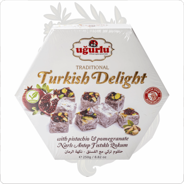 UĞURLU ALTIGEN NARLI ANTEP FISTIKLI LOKUM 250 GR
